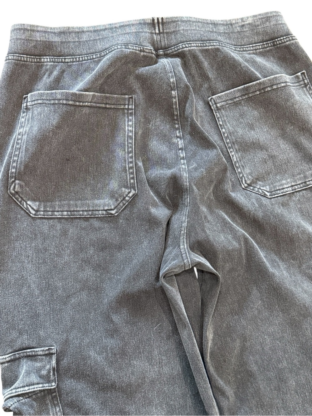HALARA Charcoal Wide-Leg Stretch Comfortable Cargo Pants XL - Picture 12 of 15